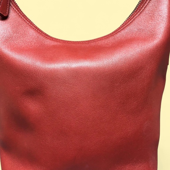 Coach Vintage Red Leather Duffle Sac Bucket Bag - Picture 13 of 13